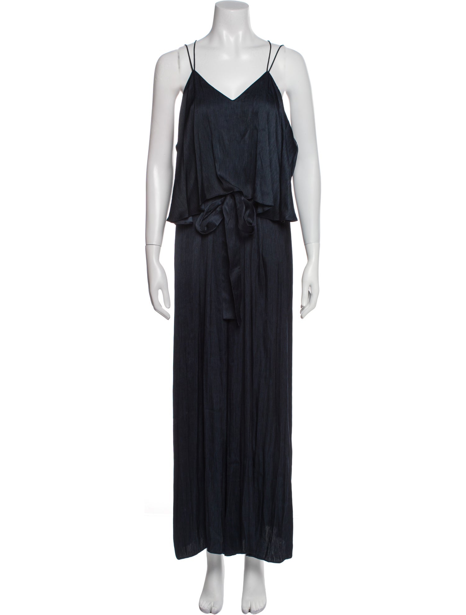 Halston V-Neck Jumpsuit