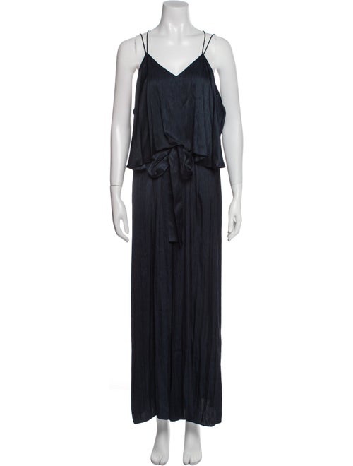 Halston V-Neck Jumpsuit