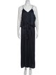Halston V-Neck Jumpsuit
