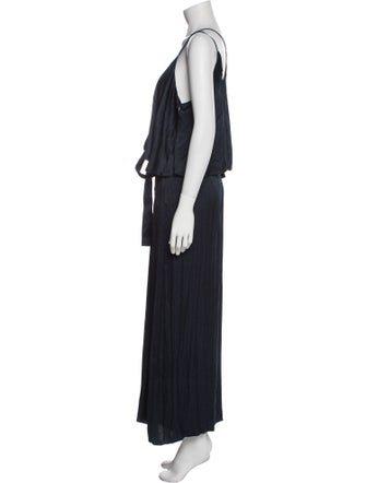 Halston V-Neck Jumpsuit