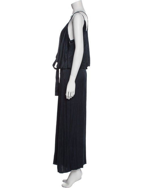 Halston V-Neck Jumpsuit