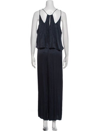 Halston V-Neck Jumpsuit