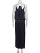 Halston V-Neck Jumpsuit