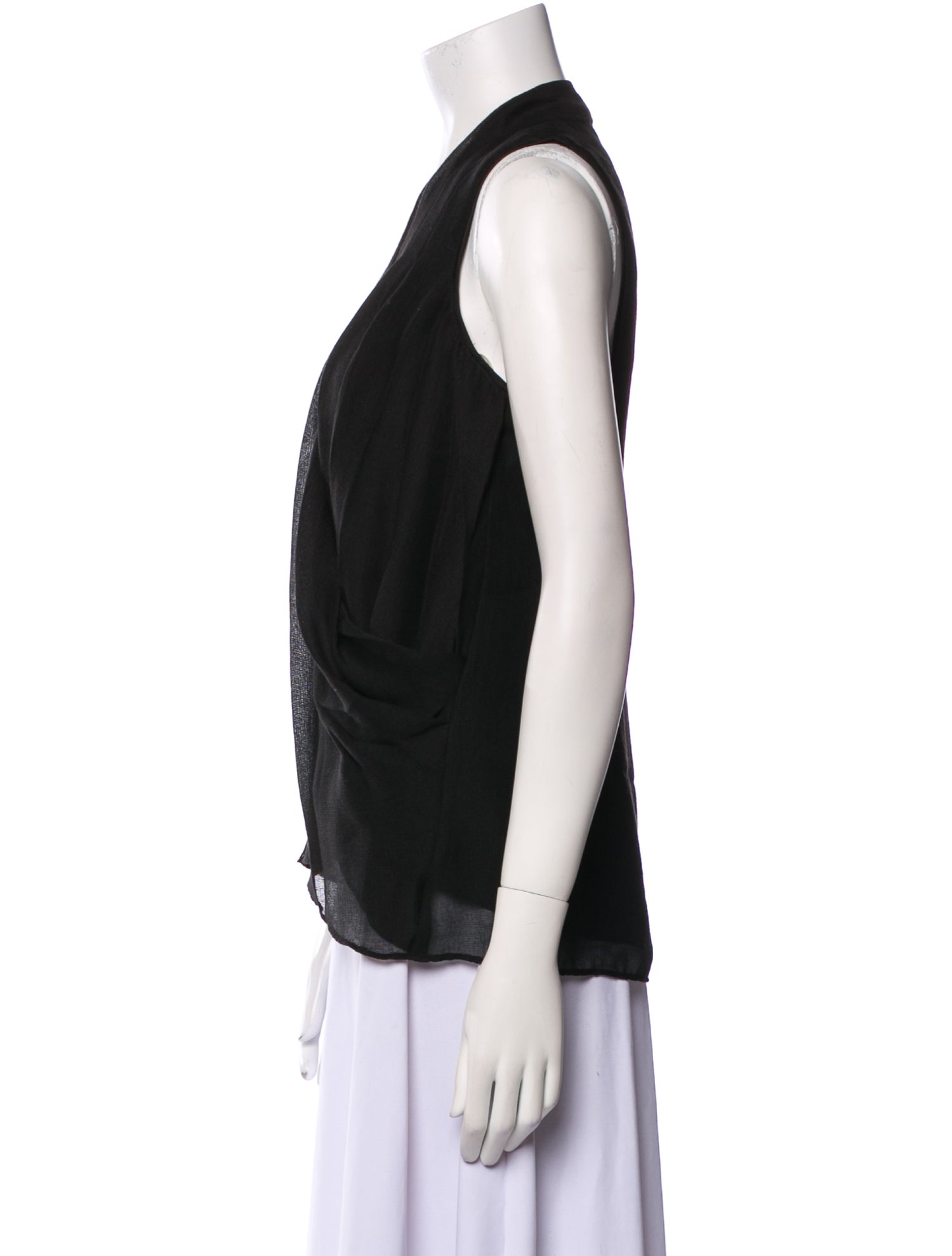 Halston V-Neck Sleeveless Top w/ Tags