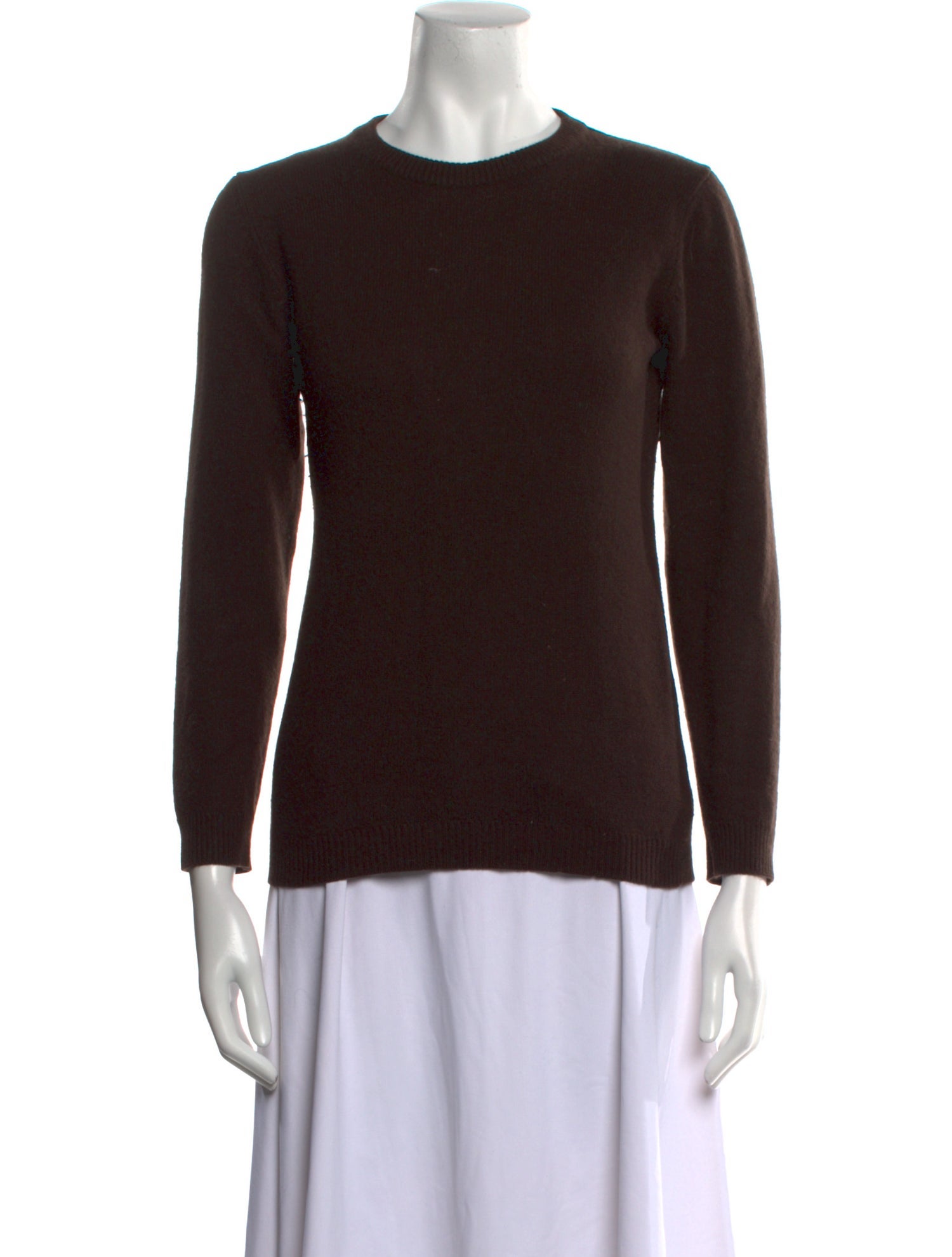 Halston Cashmere Crew Neck Sweater