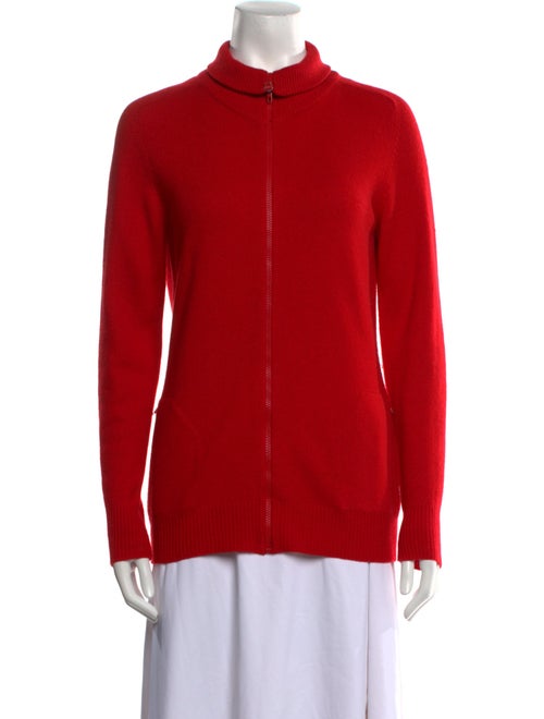 Halston Cashmere Mock Neck Sweater