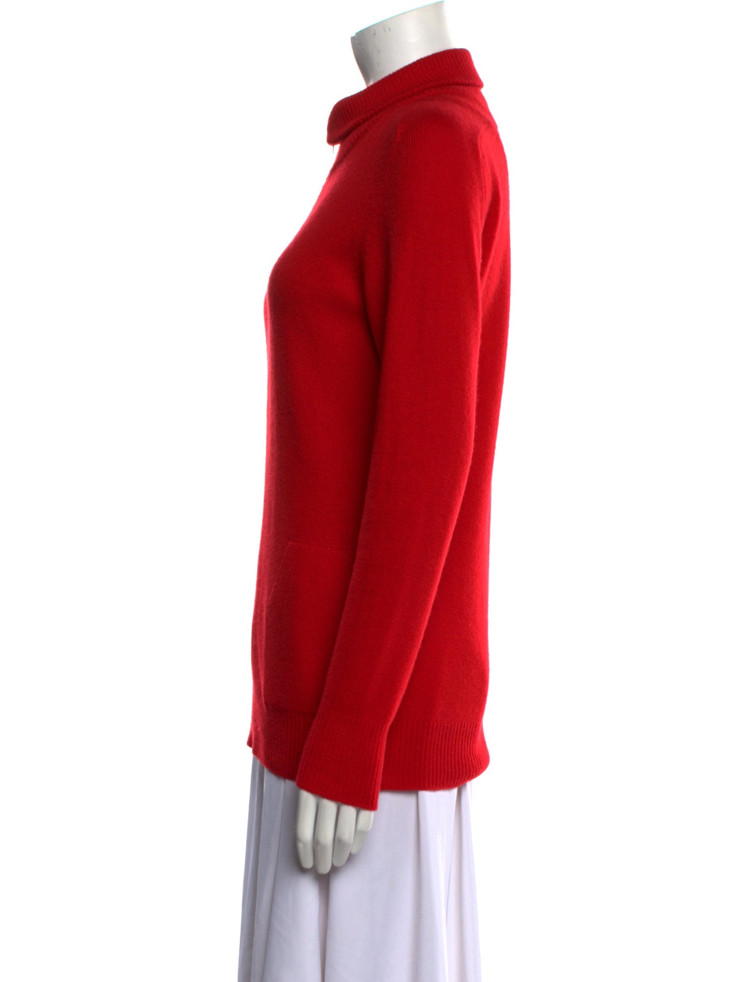 Halston Cashmere Mock Neck Sweater