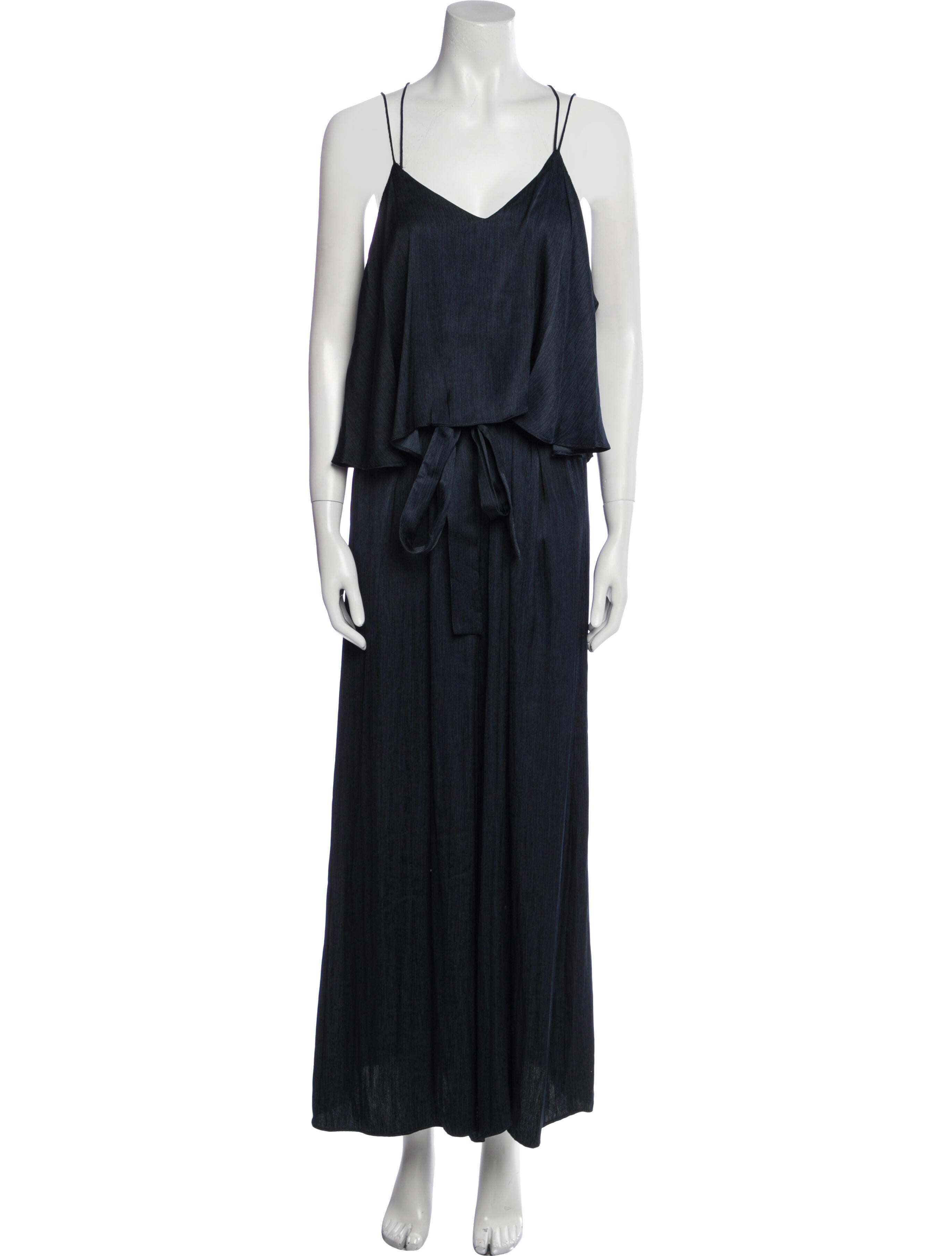 Halston V-Neck Jumpsuit