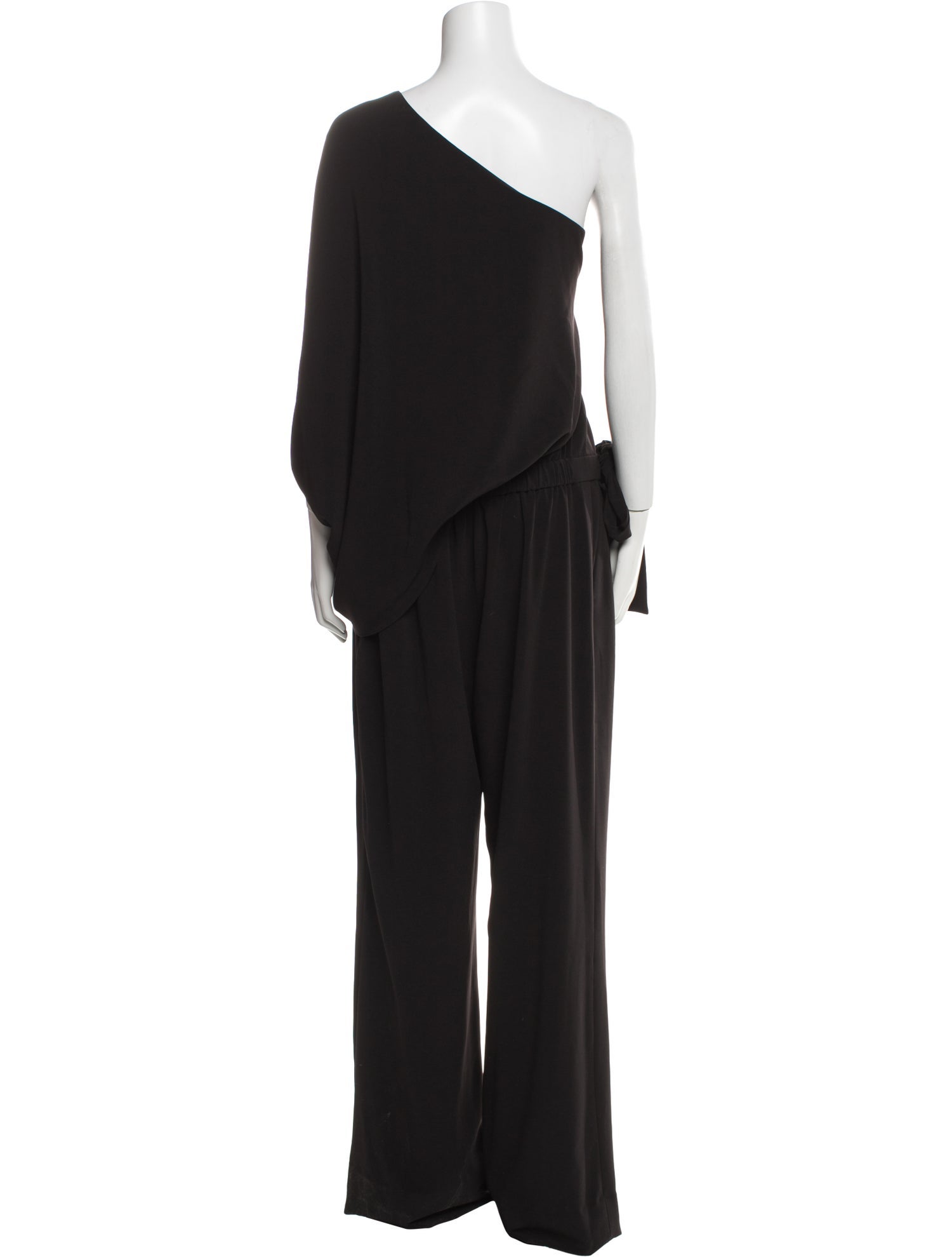 Halston One-Shoulder Jumpsuit