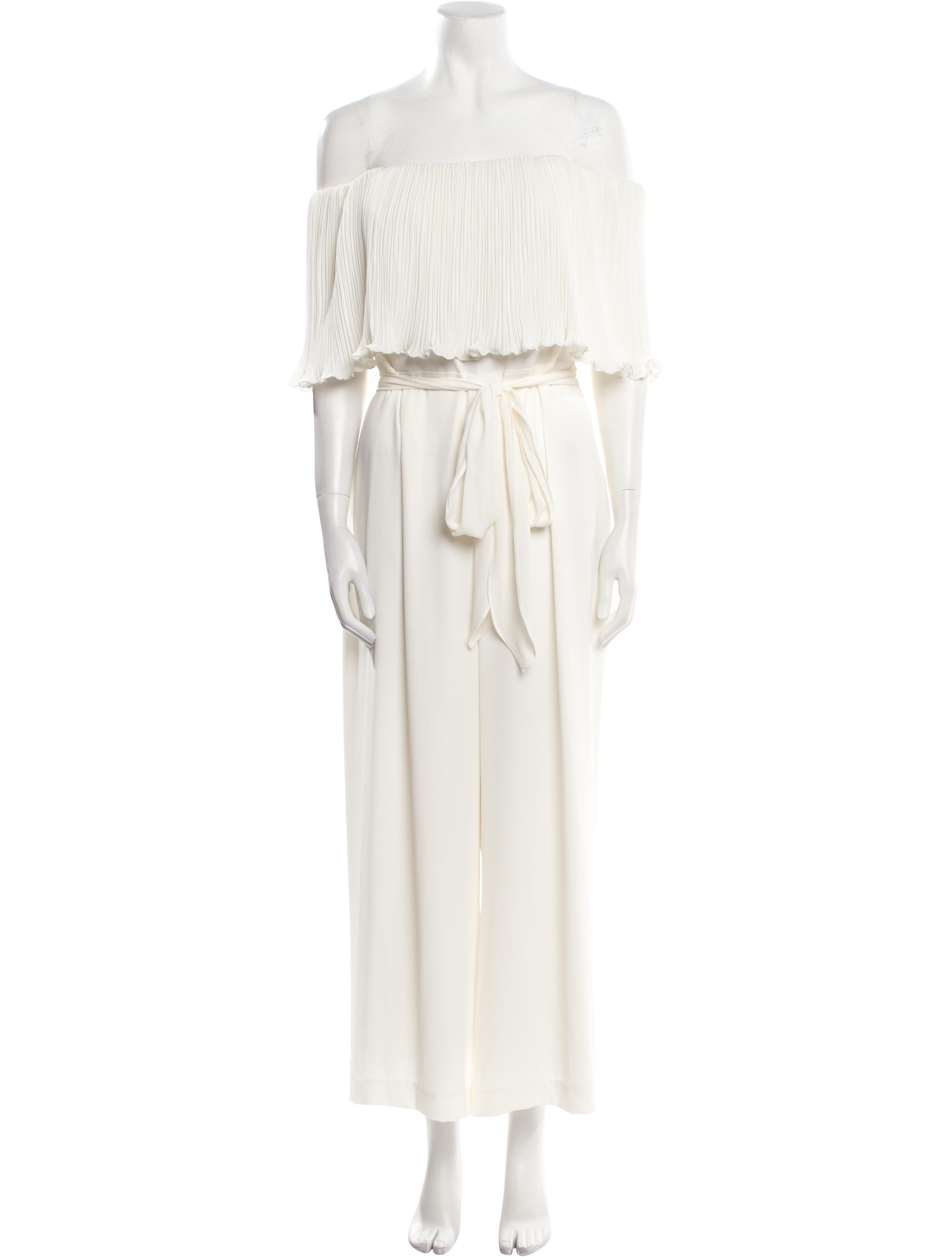 Halston Off-The-Shoulder Jumpsuit