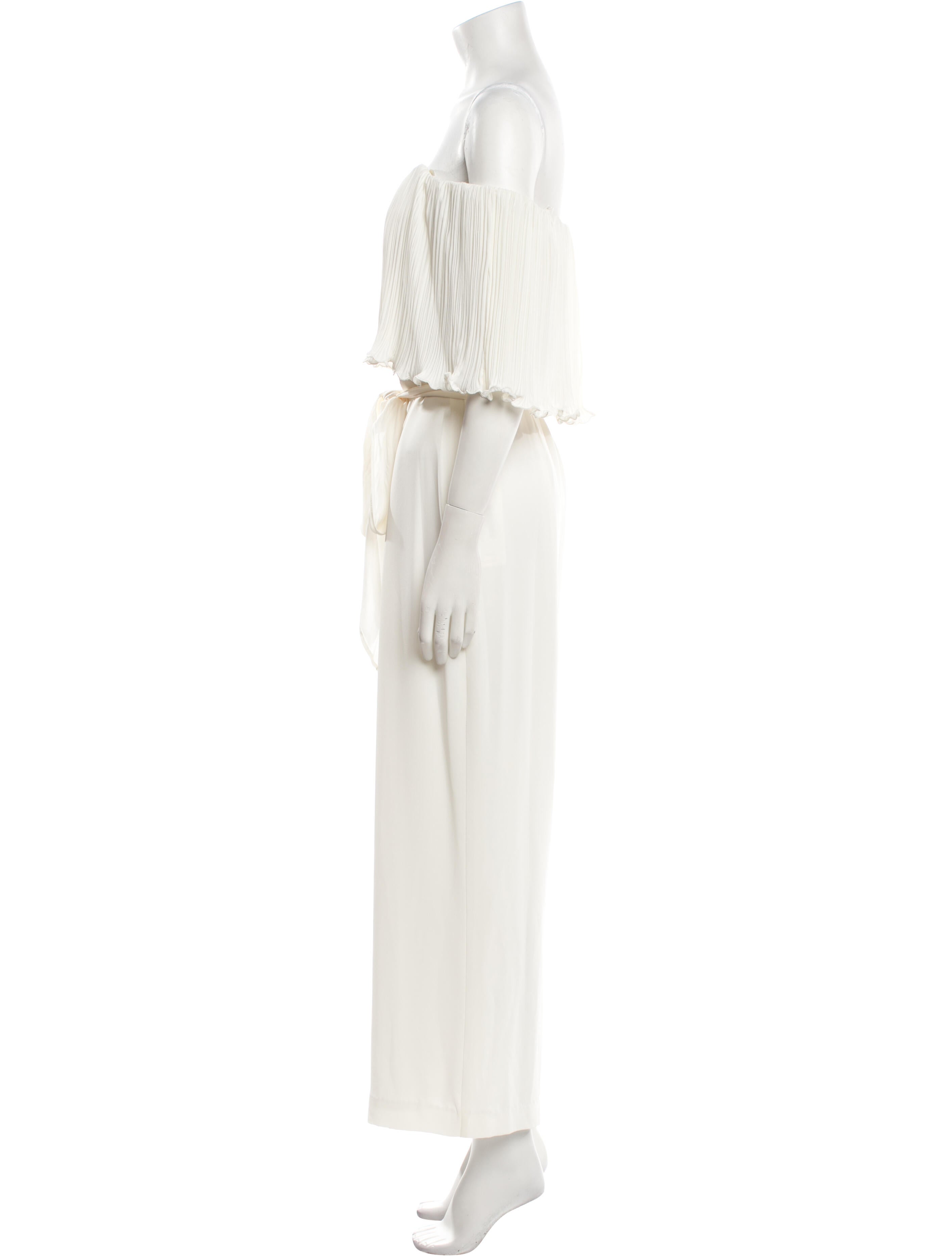 Halston Off-The-Shoulder Jumpsuit