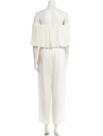 Halston Off-The-Shoulder Jumpsuit