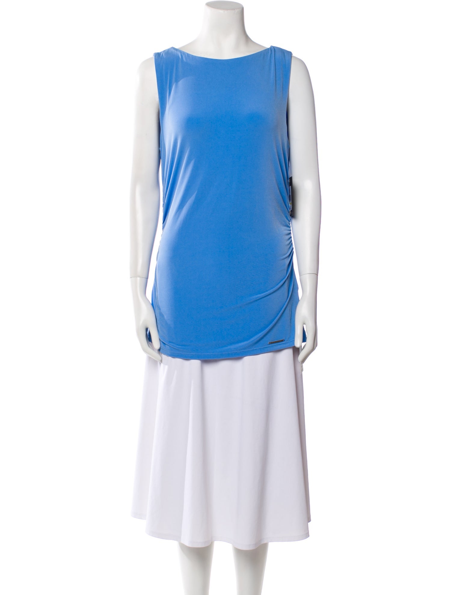 Halston Bateau Neckline Sleeveless Tunic w/ Tags