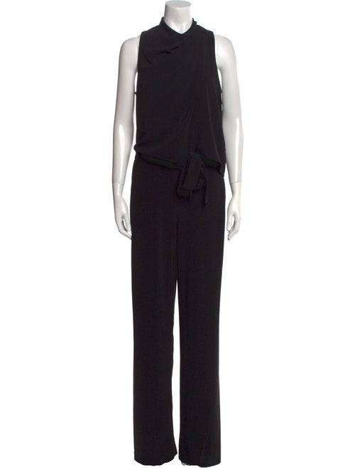 Halston Mock Neck Jumpsuit