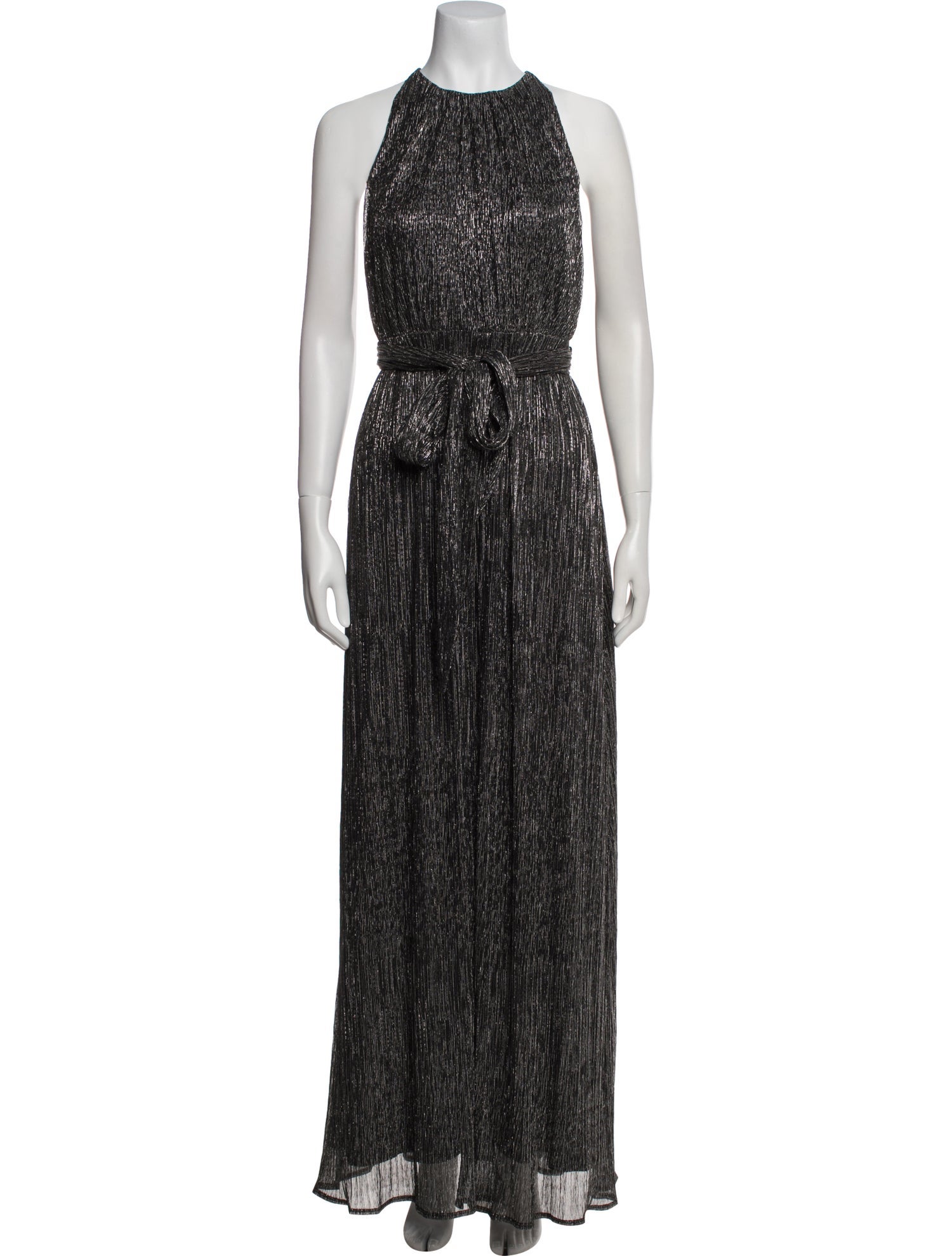 Halston Printed Long Dress