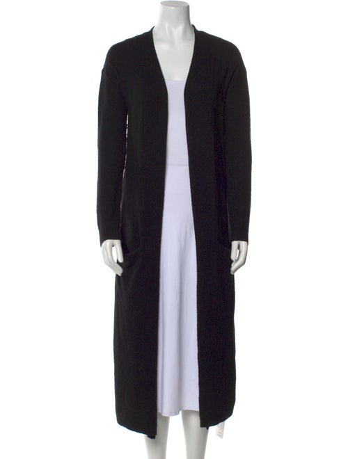 Halston Silk Open Front Sweater