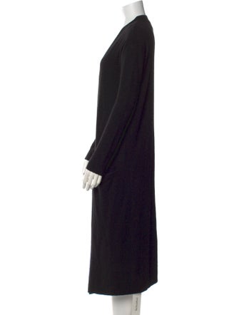 Halston Silk Open Front Sweater