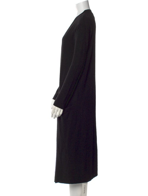 Halston Silk Open Front Sweater