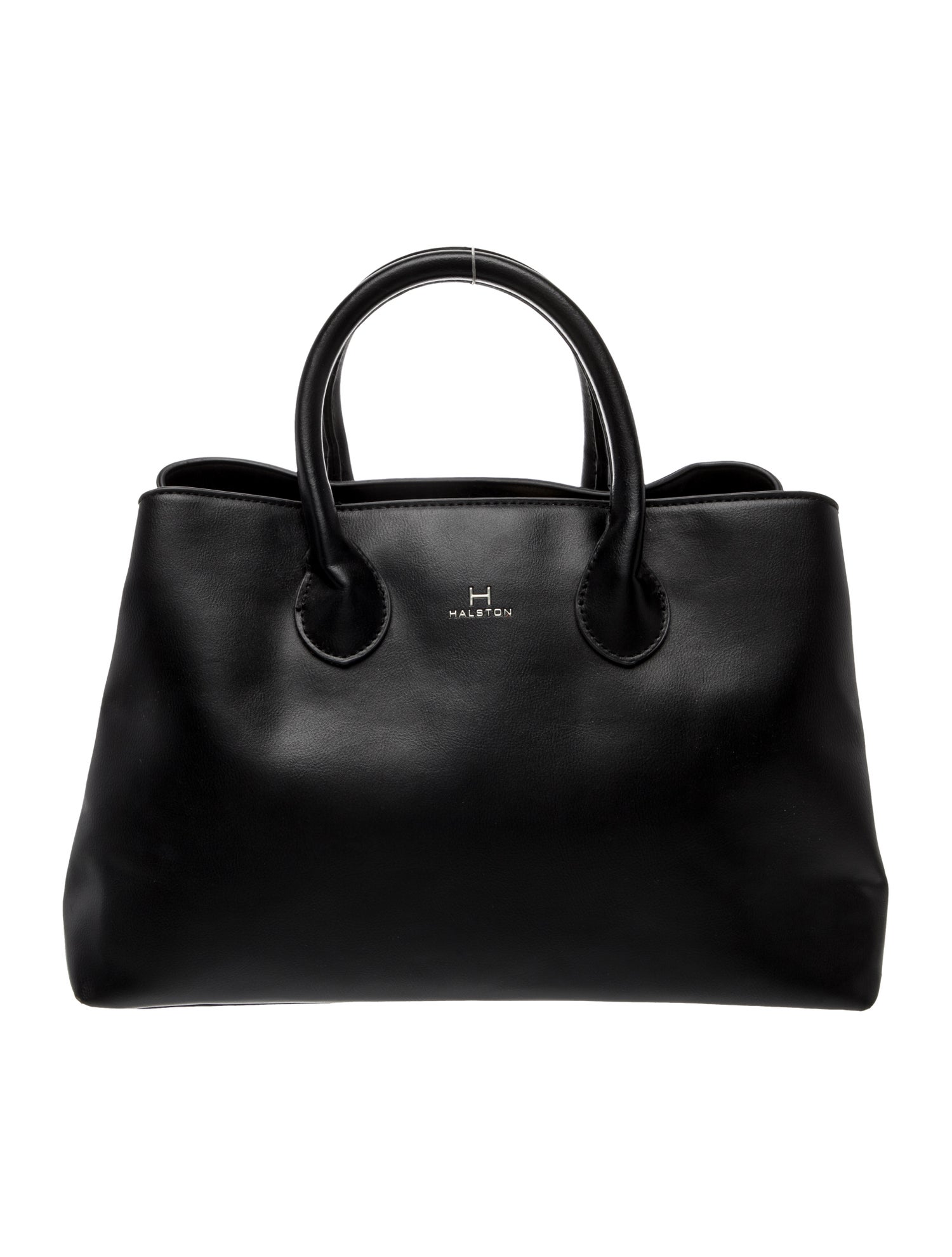 Halston Leather Top Handle Bag