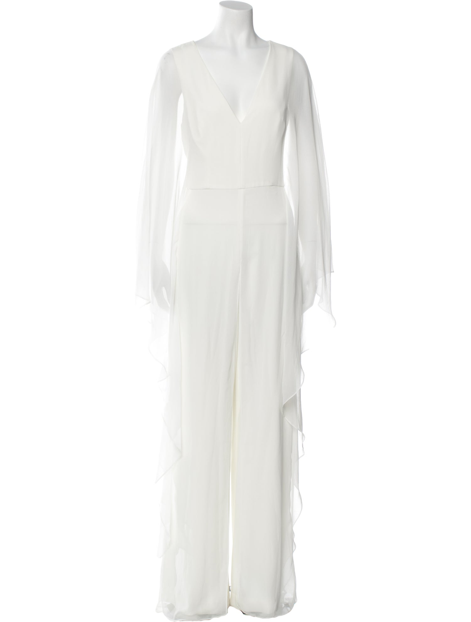 Halston Plunge Neckline Jumpsuit w/ Tags