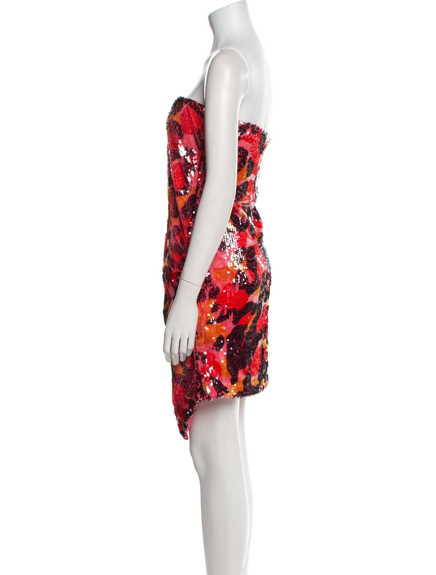 Halston Printed Mini Dress