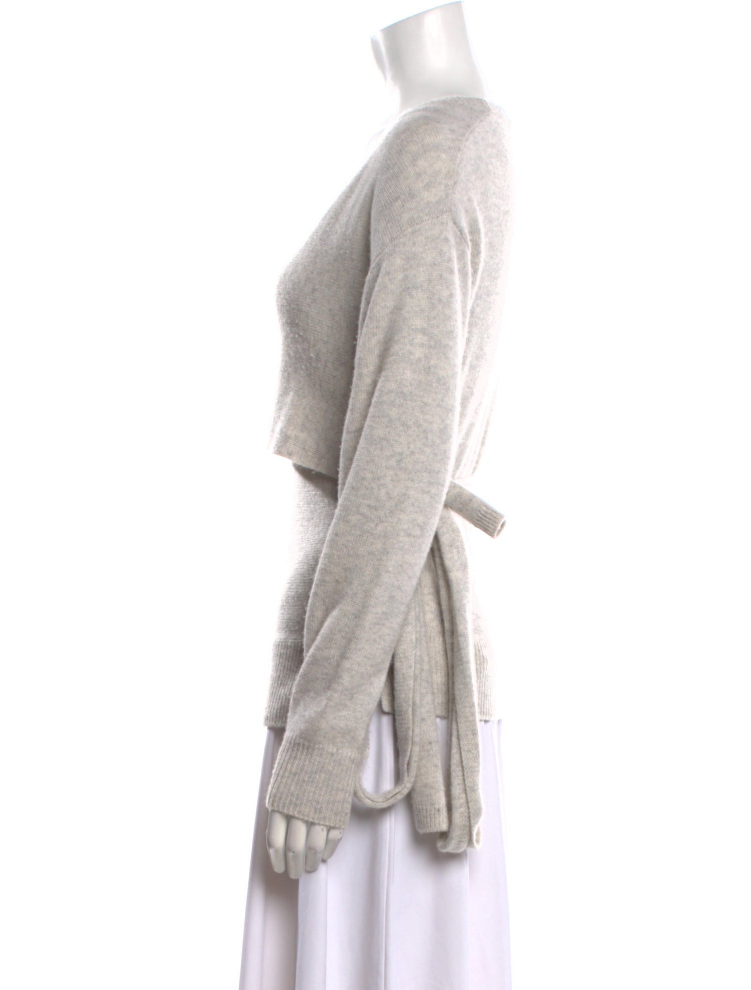 Halston Merino Wool V-Neck Sweater