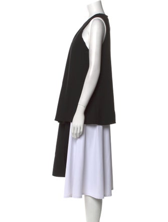 Halston V-Neck Sleeveless Tunic