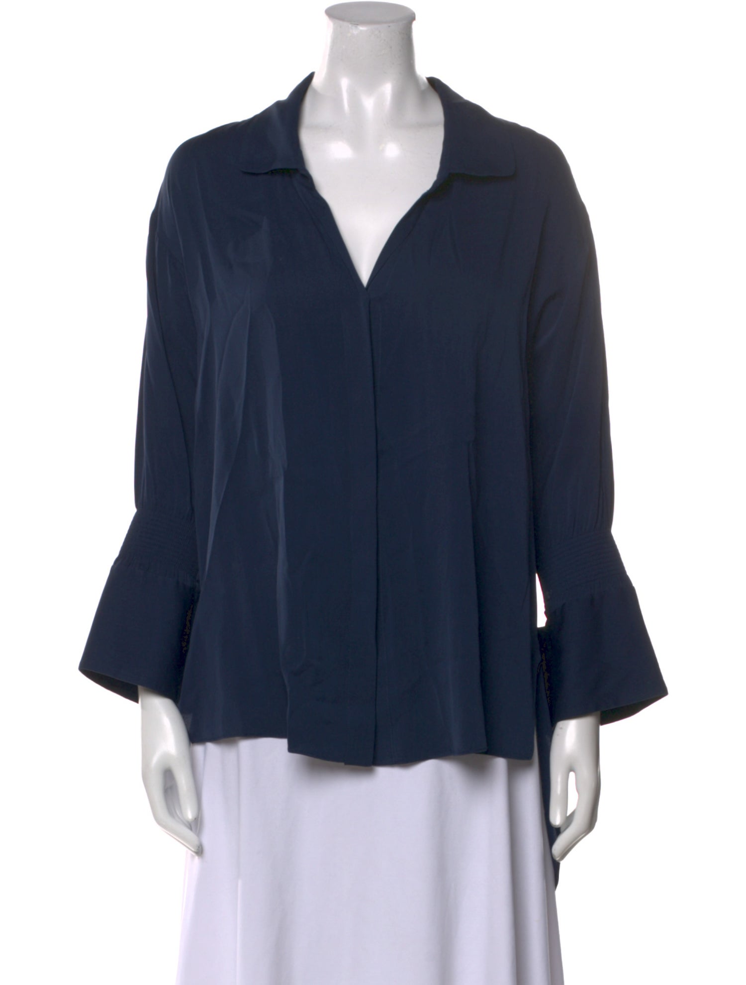 Halston Three-Quarter Sleeve Blouse