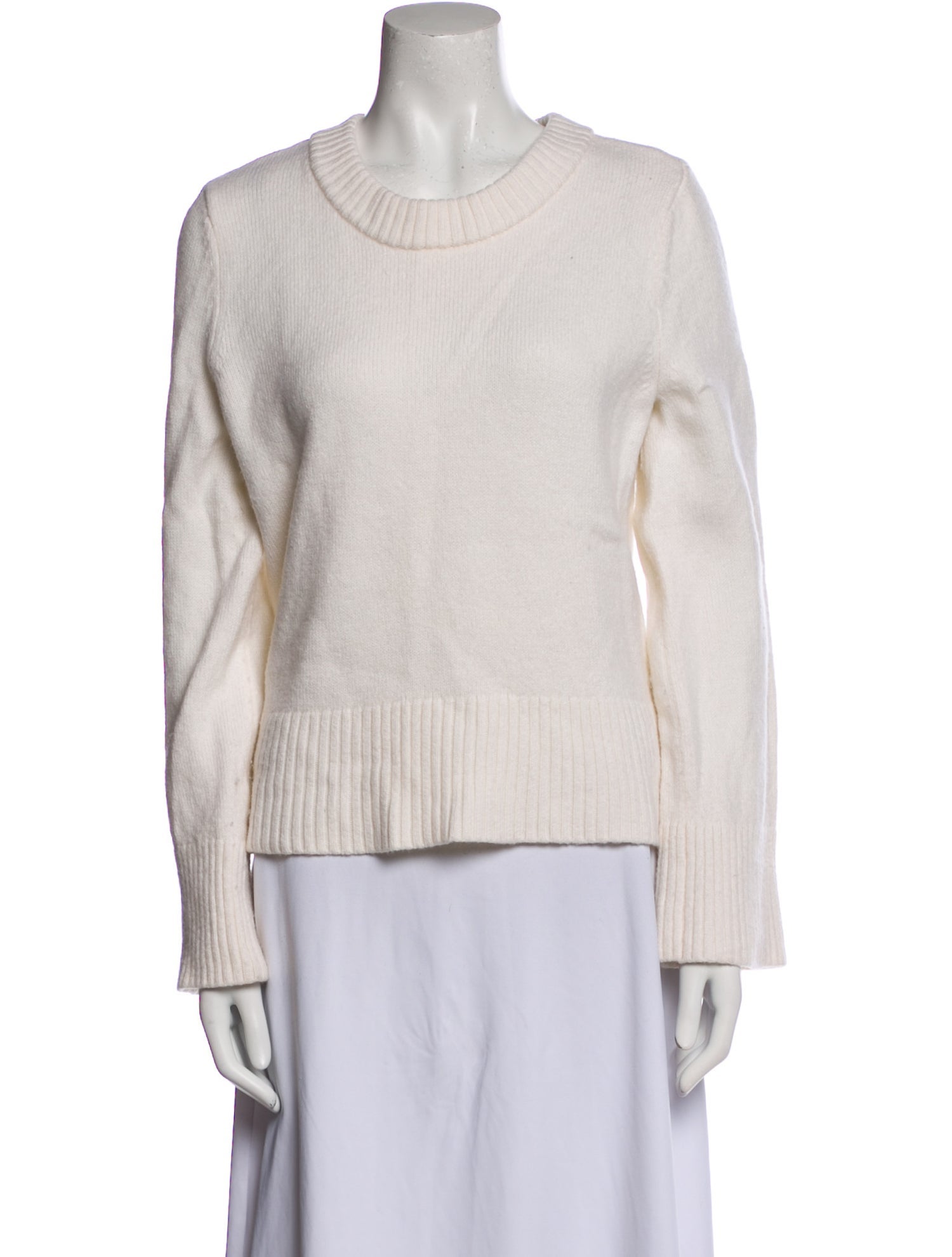 Halston Merino Wool Scoop Neck Sweater