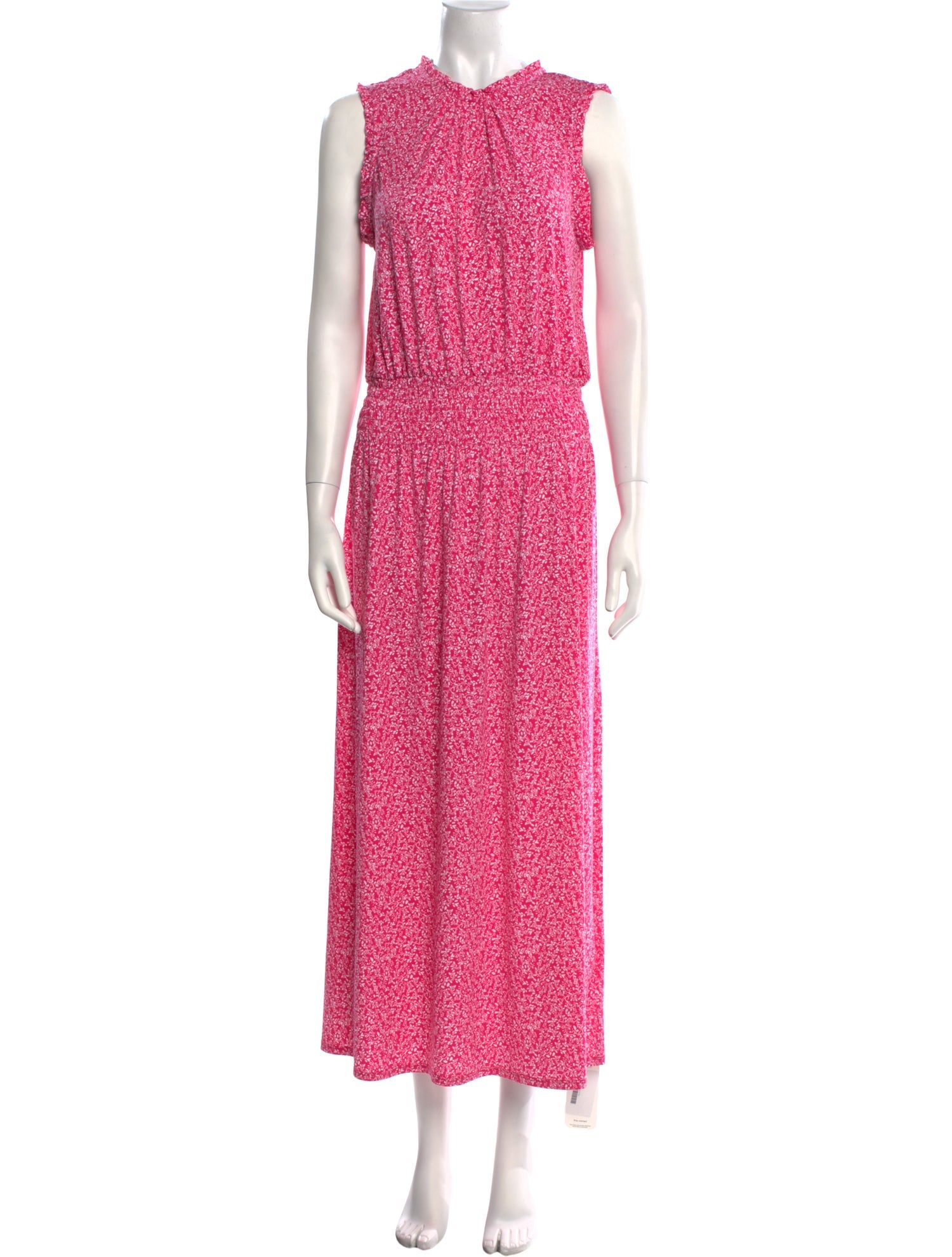 Halston Printed Long Dress