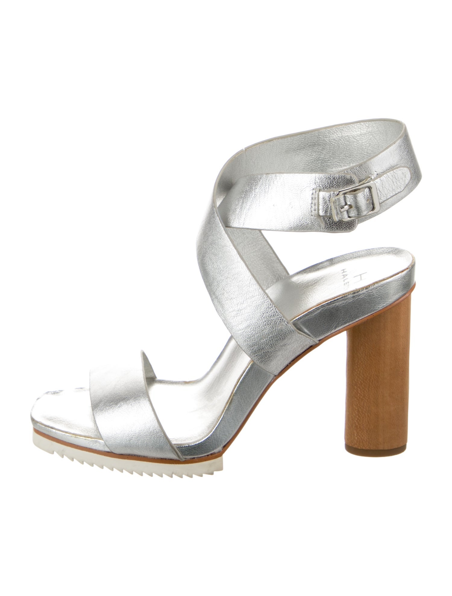 Halston Leather Sandals
