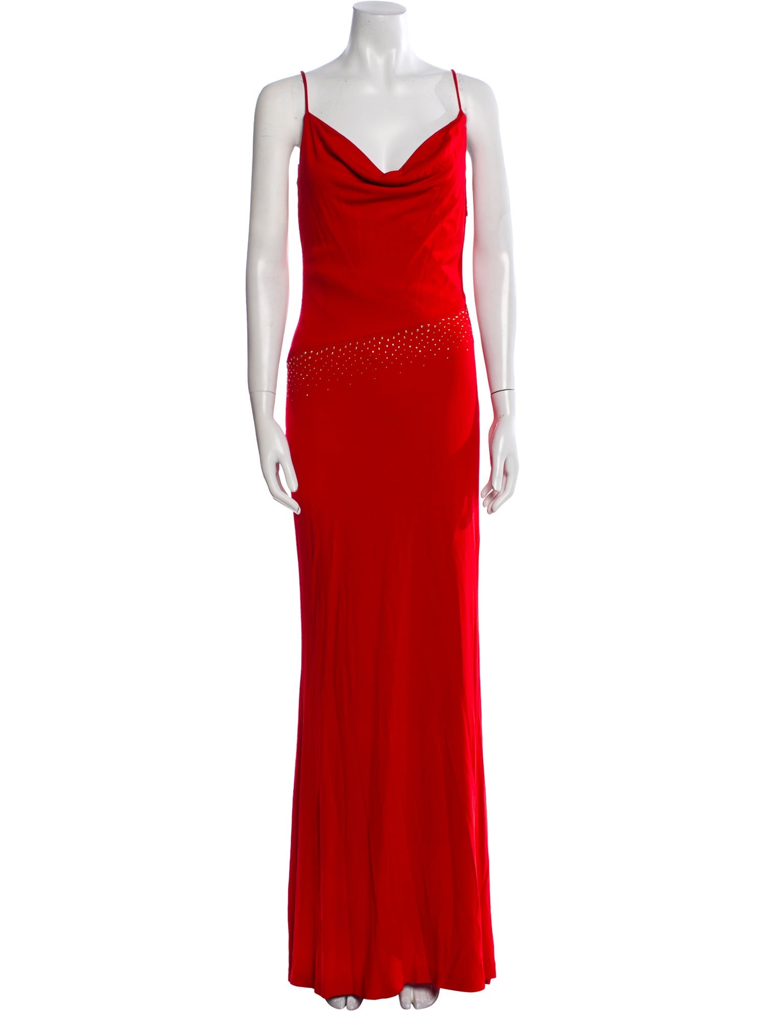 H by Halston Cowl Neck Long Dress