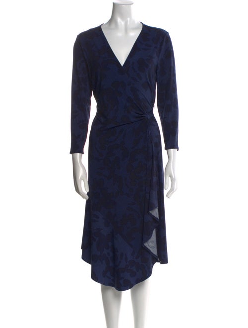 Halston Printed Knee-Length Dress