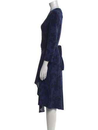 Halston Printed Knee-Length Dress