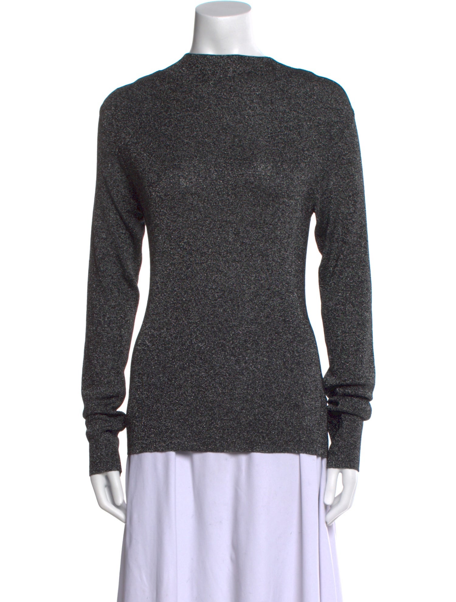 Halston Bateau Neckline Long Sleeve Sweatshirt w/ Tags