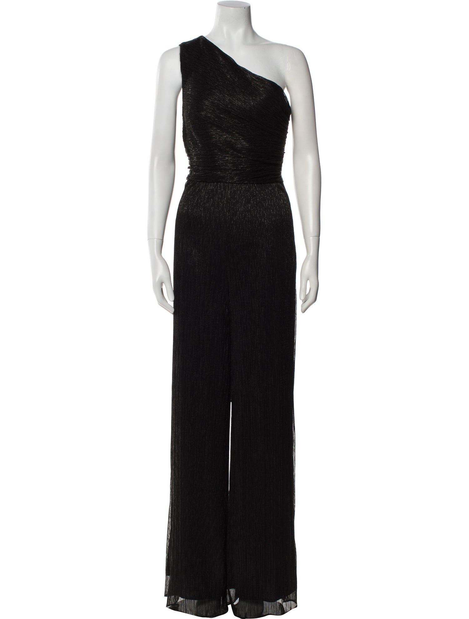 Halston One-Shoulder Jumpsuit