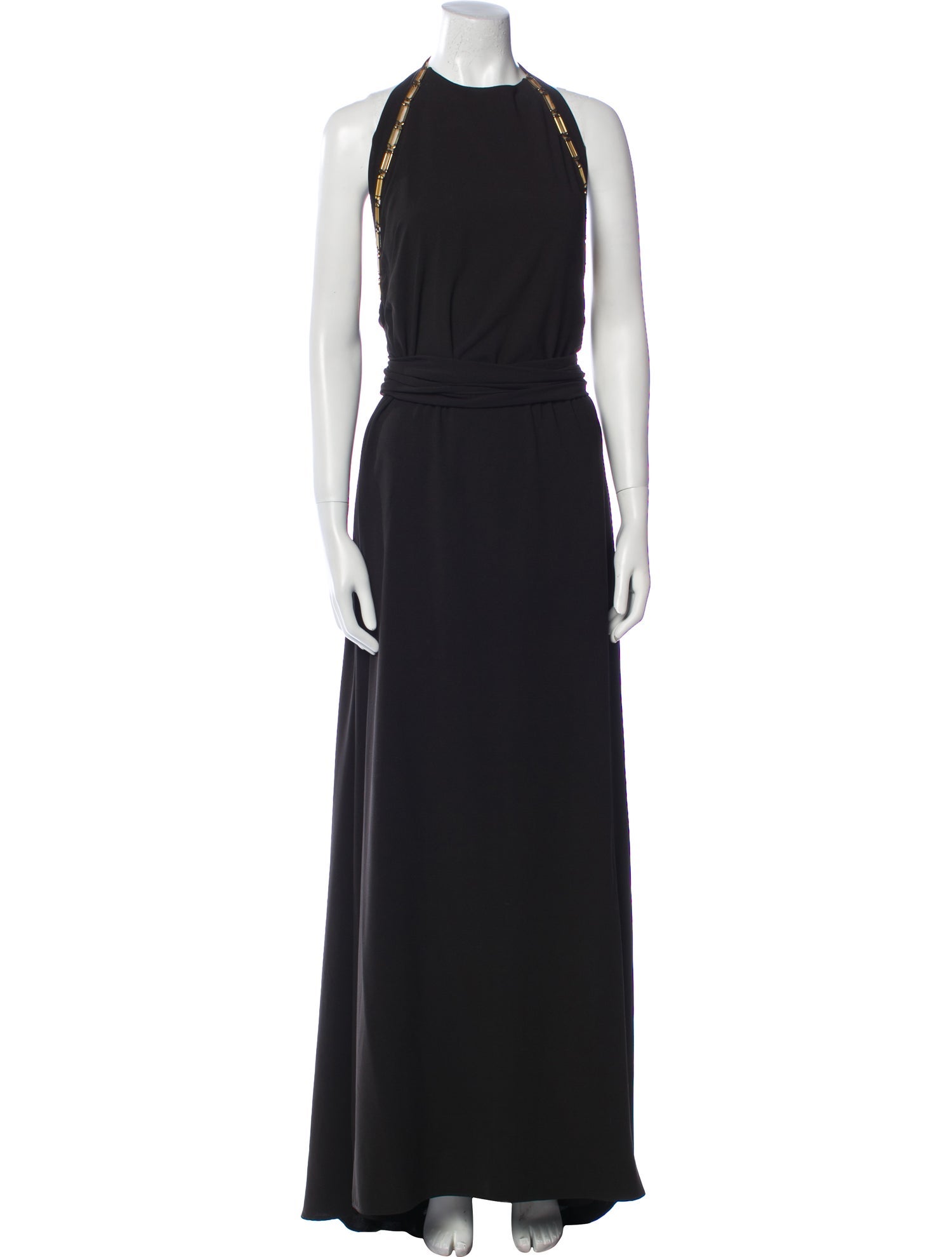 Halston Halterneck Long Dress