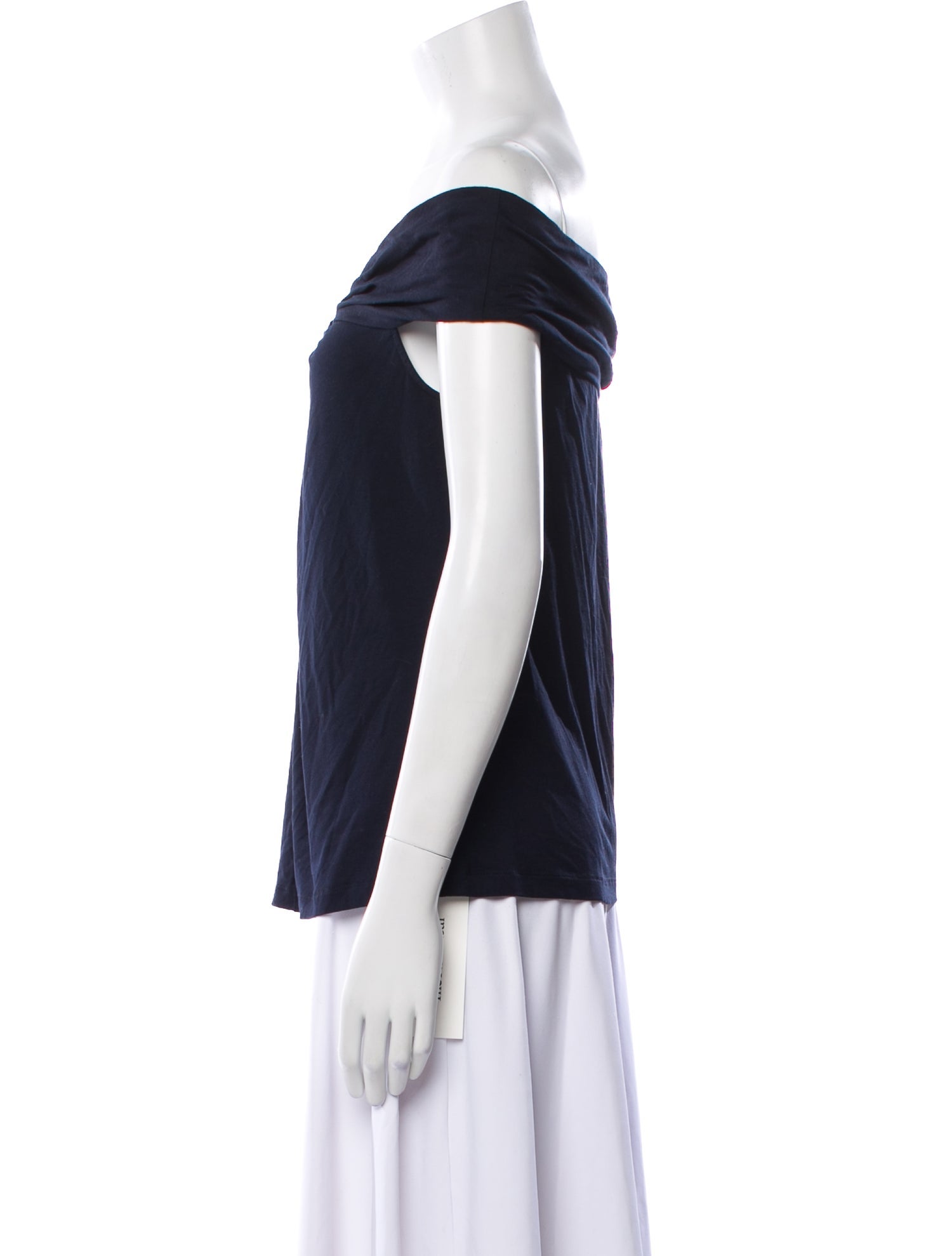 Halston Off-The-Shoulder Short Sleeve Top