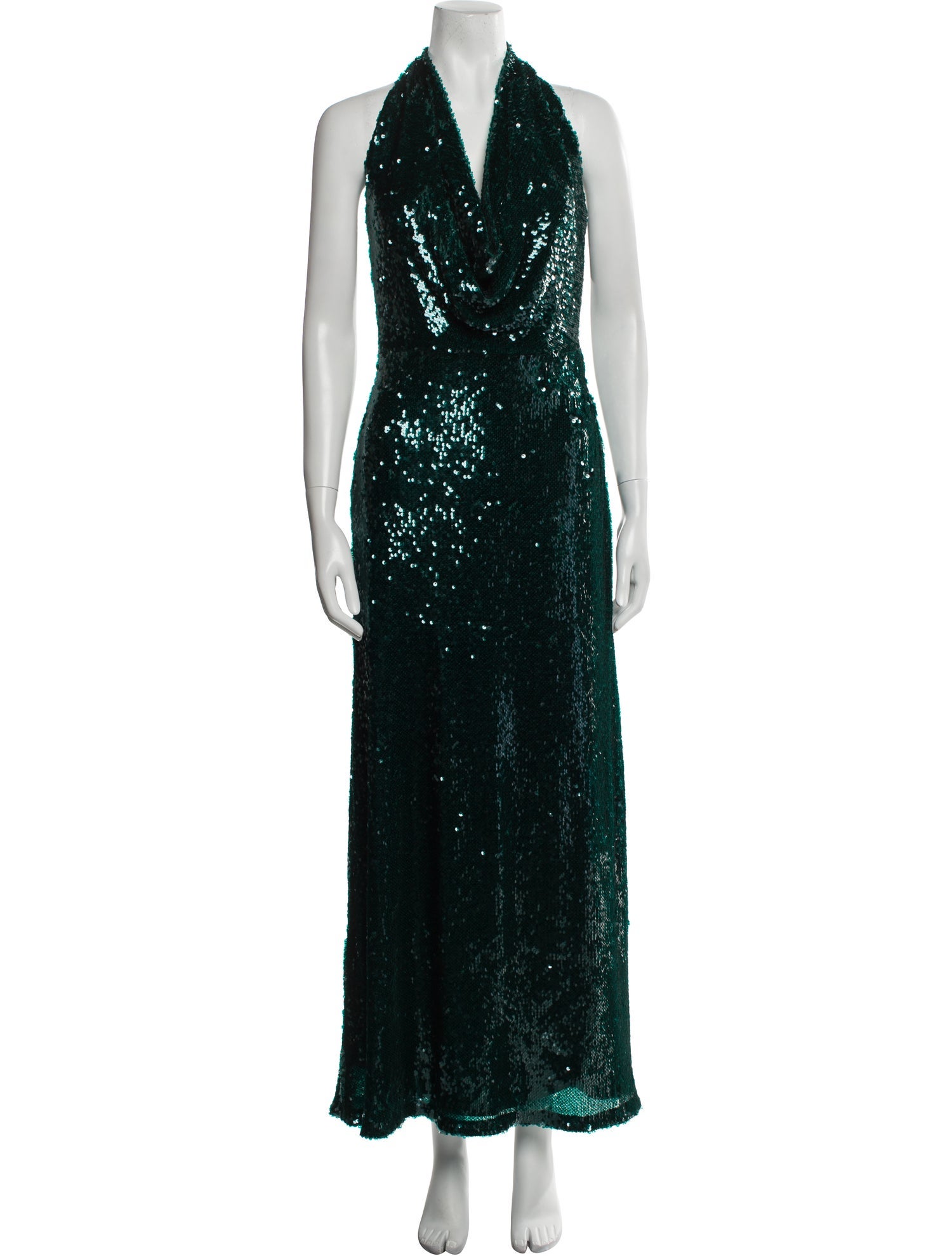 Halston Halterneck Long Dress