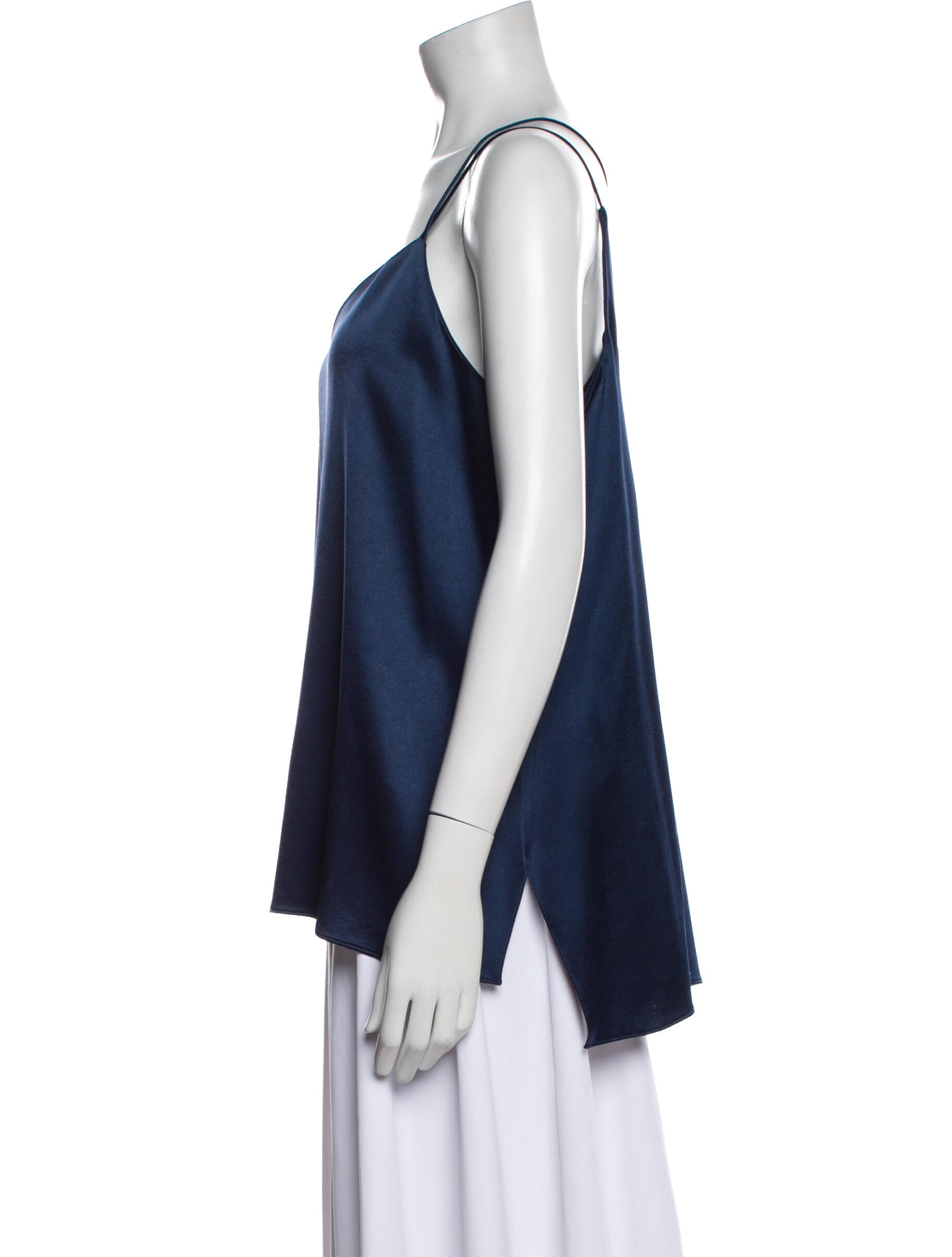 Halston V-Neck Sleeveless Top