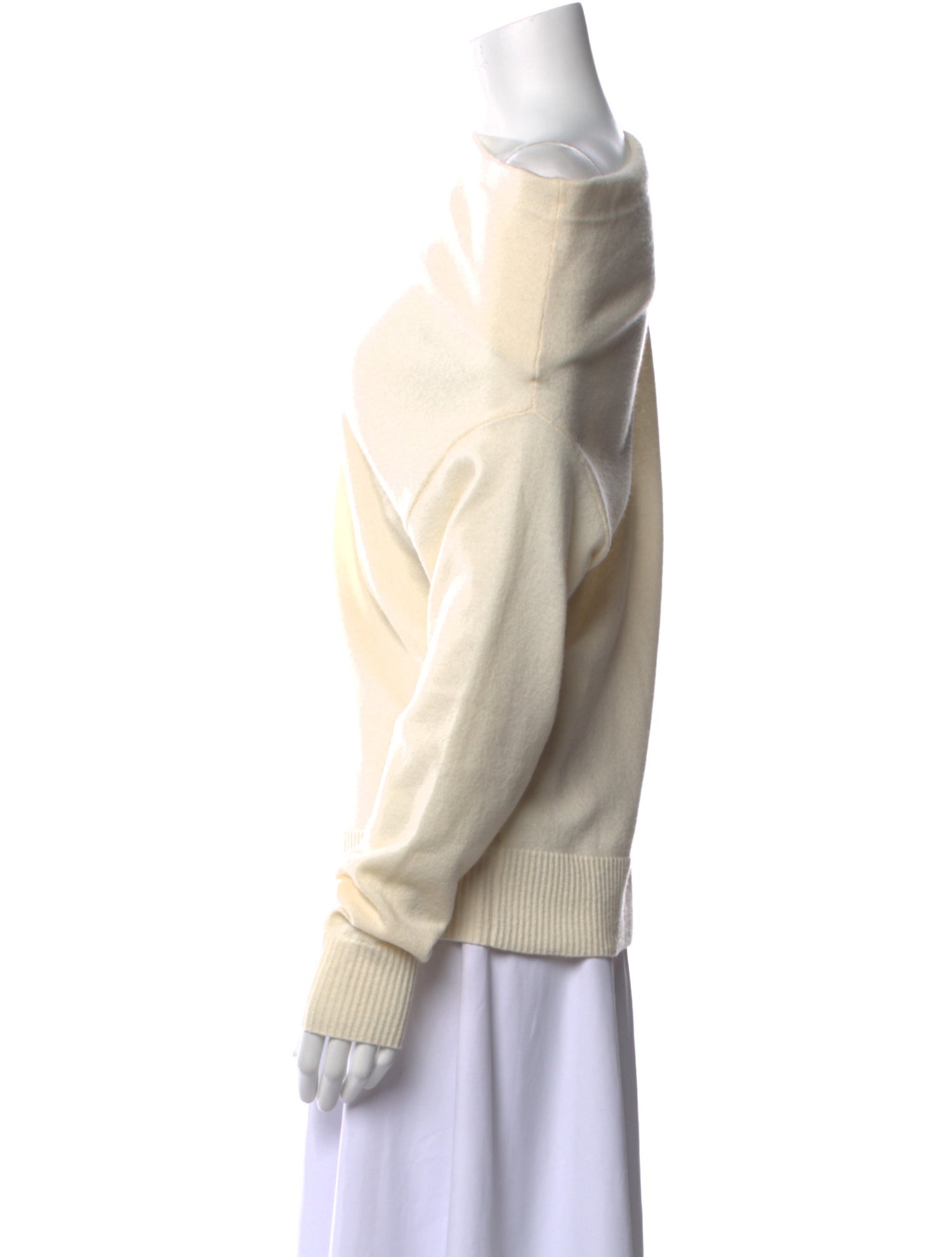 Halston Wool Bateau Neckline Sweater