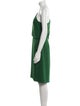 Halston One-Shoulder Knee-Length Dress