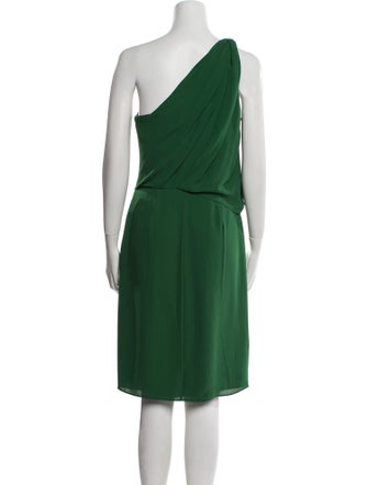 Halston One-Shoulder Knee-Length Dress