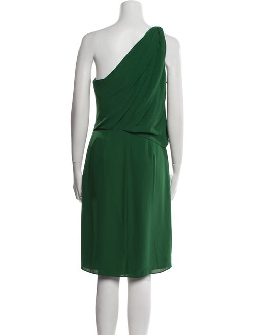 Halston One-Shoulder Knee-Length Dress