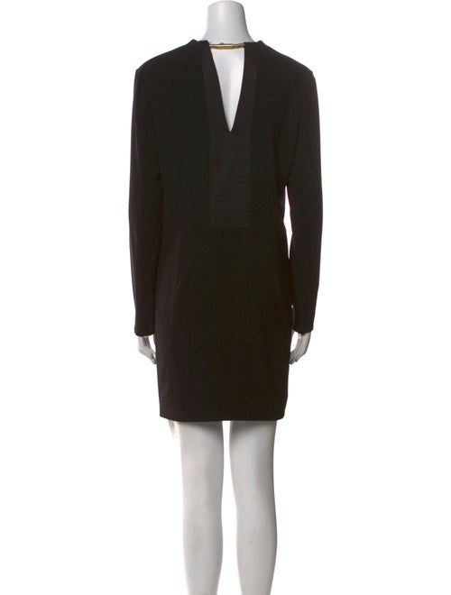 Halston Crew Neck Mini Dress