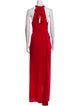Halston Turtleneck Long Dress