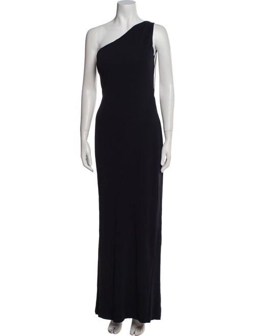 Halston One-Shoulder Long Dress
