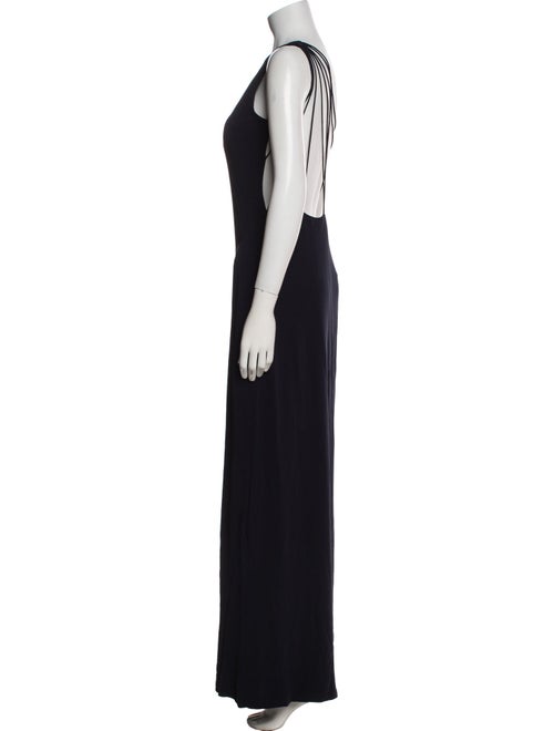 Halston One-Shoulder Long Dress