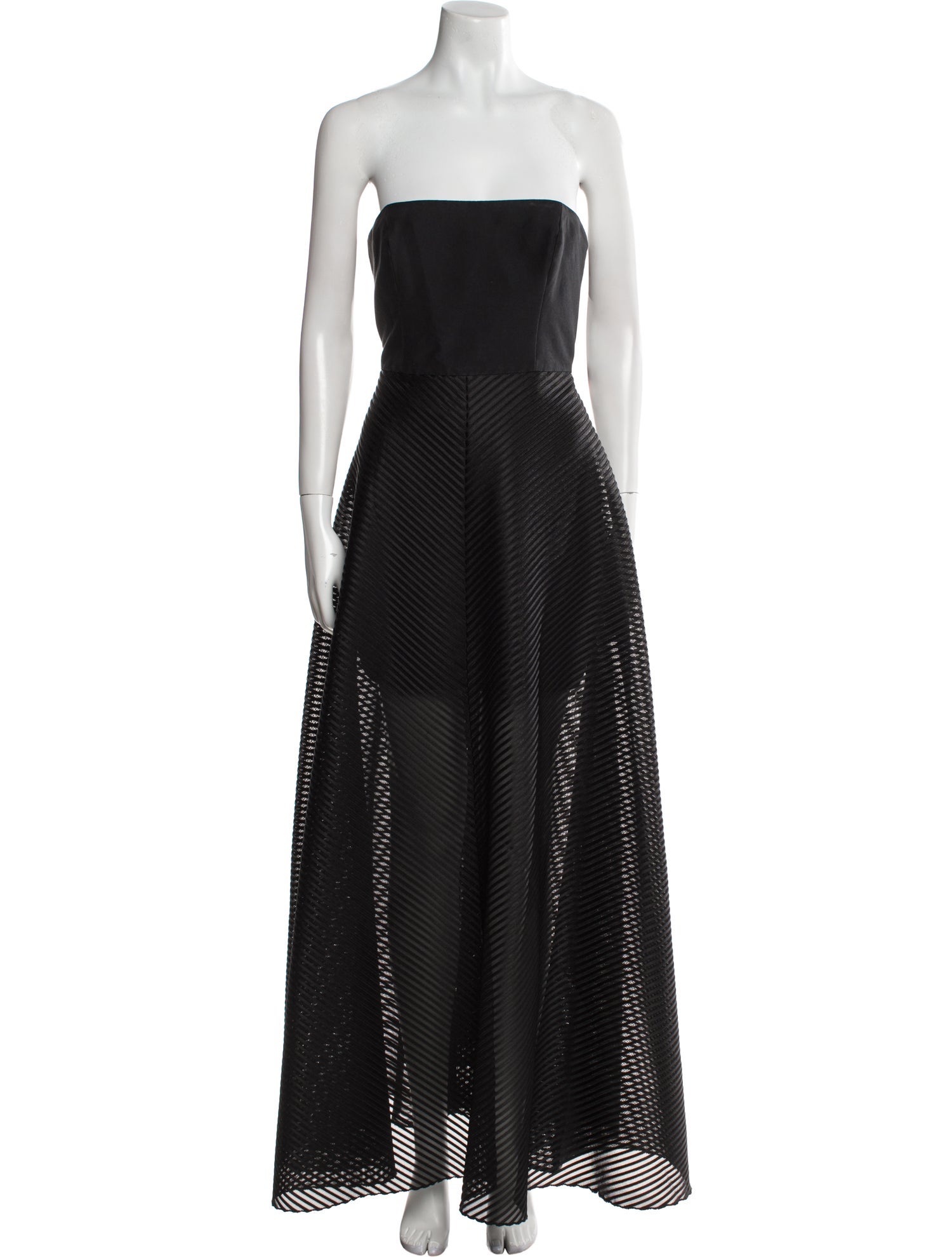 Halston Strapless Long Dress