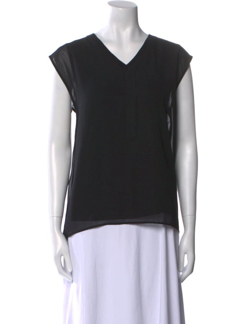 Halston V-Neck Short Sleeve Top